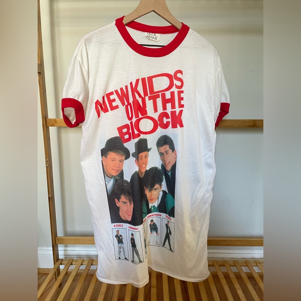 Vintage 90s Y2k New Kids on the Block Pajama Night Shirt